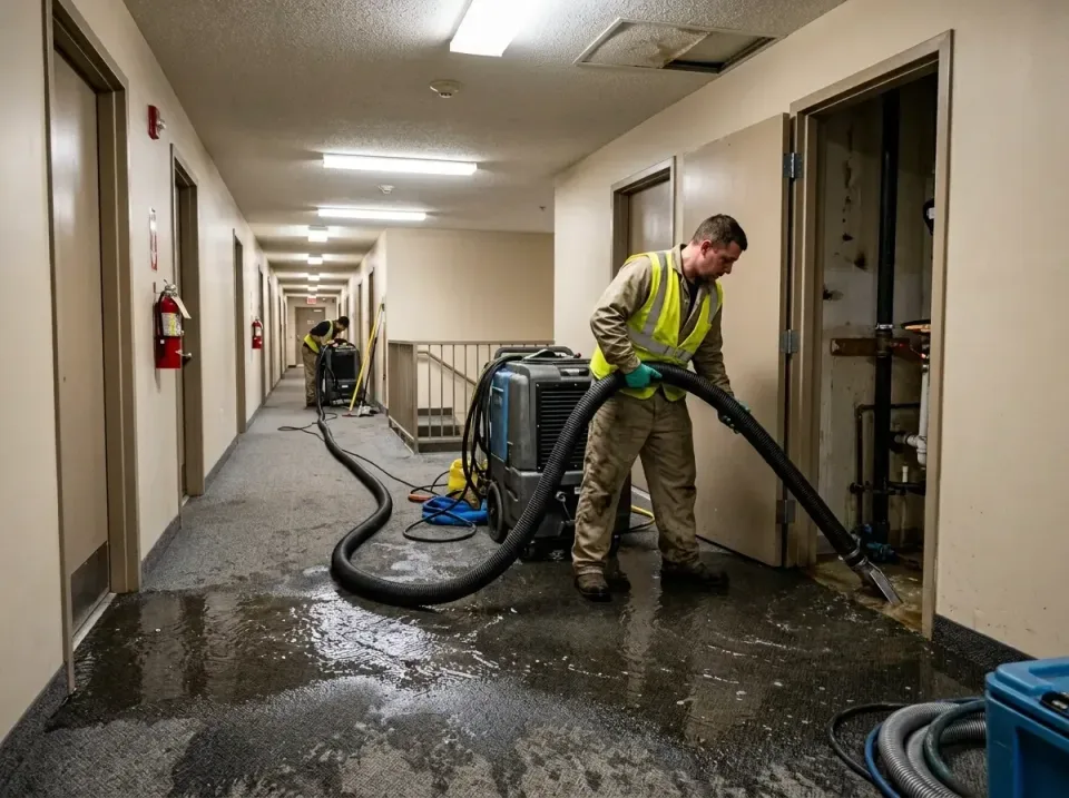 multi-unit-apartment-hallway-f-005 — frequently asked questions, Emergency Burst Pipe Water Extraction & Removal in Alamogor…